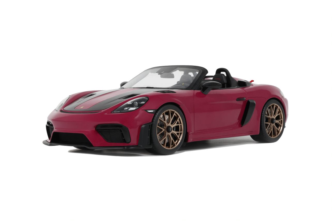 Porsche 718 Spyder RS met Weissach Package Rubystar Pink - 1:18